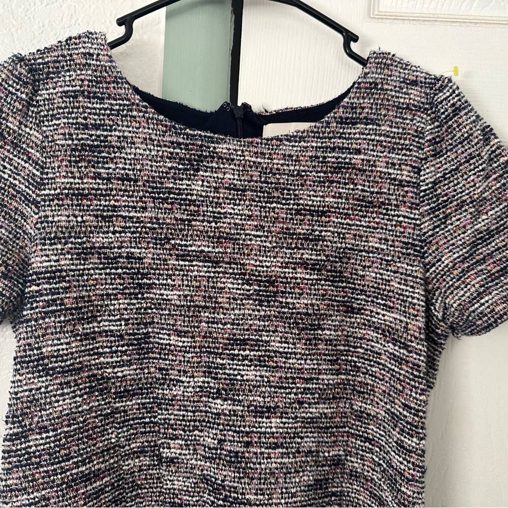 Chic Multicolor Tweed LOFT Women's Dress